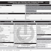 Regin REGPC2 Commercial Gas Testing and Purging Recor