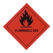 Regin REGP01 Flammable Gas Warning Diamond
