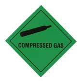 Regin REGP02 Compressed Gas Warning Diamond
